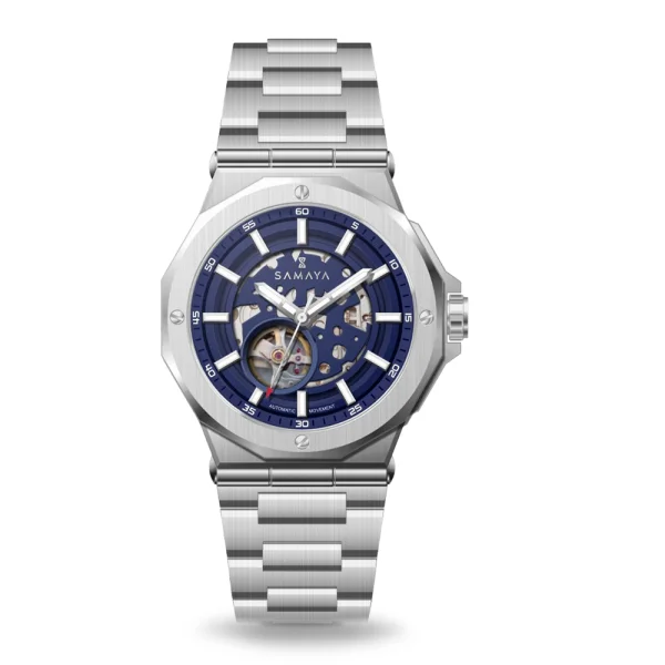 Everest Silver Blue Automatic