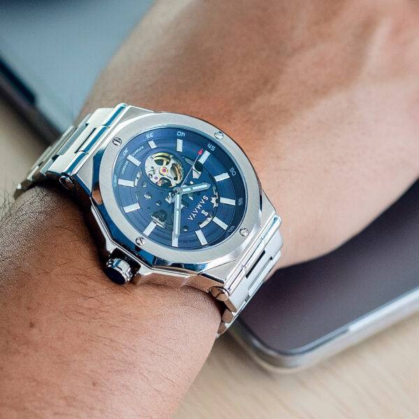 Everest Silver Blue Automatic