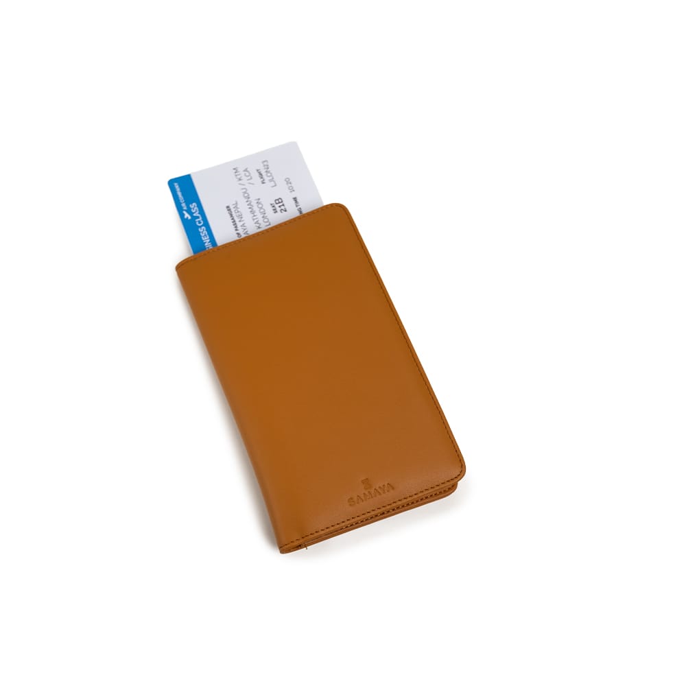 bagali passport holder brown